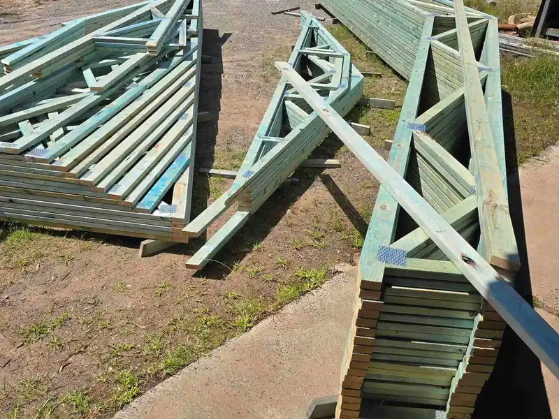 Allbuild roof trusses ready for delivery